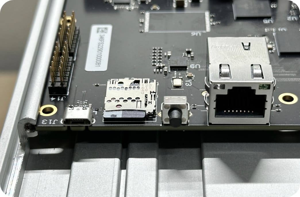 Micro SD inserted into controller board