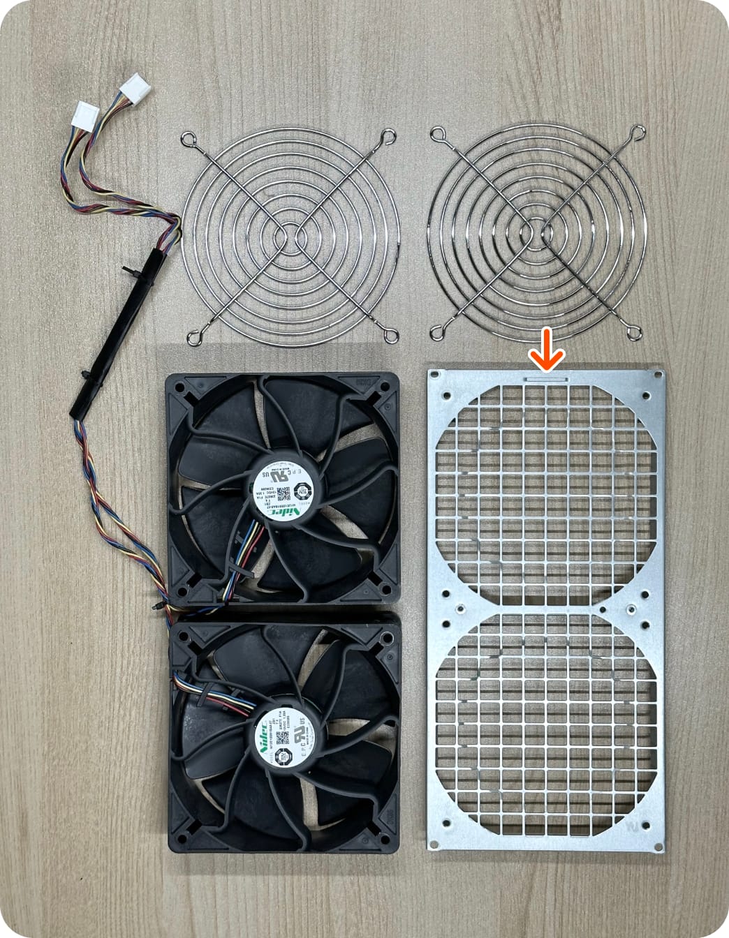 Rear fan components